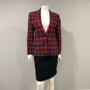 Vintage Pendleton red plaid jacket.